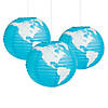 12" Globe Hanging Paper Lanterns - 3 Pc. Image 1