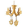 12" Gold Glitter Chandelier Image 1