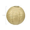 12" Gold Hanging Paper Lanterns - 6 Pc. Image 1