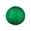 12" Green Hanging Paper Lanterns - 6 Pc. Image 1
