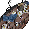 12" Hanging Welcome Sign with Bluebirds and Flowers Image 4