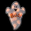 12" Lighted Holographic Ghost Halloween Window Silhouette Decoration Image 1