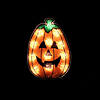 12" Lighted Jack-O-Lantern Halloween Window Silhouette Image 1