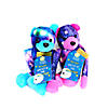12" Long Arm Purple, Blue & Pink Galaxy Stuffed Bears - 12 Pc. Image 2