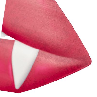 12" Metal Embossed Hanger: Vampire Lips Hot Pink Image 2
