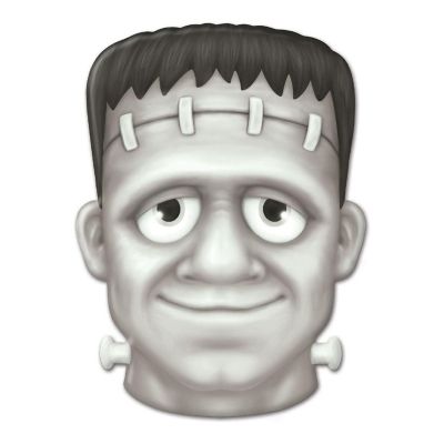 12" Metal Embossed Sign: Frankenstein (Black) Image 1
