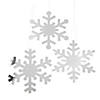 12" Metallic Snowflake Foil Cutouts - 12 Pc. Image 1