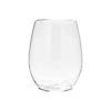 12 oz. Clear Elegant Stemless Plastic Wine Glasses (32 Glasses) Image 1