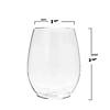12 oz. Clear Elegant Stemless Plastic Wine Glasses (32 Glasses) Image 2