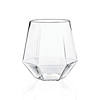 12 oz. Clear Hexagonal Stemless Plastic Wine Goblets (32 Glasses) Image 1
