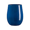 12 oz. Solid Navy Elegant Stemless Plastic Wine Glasses - (32 Glasses) Image 1