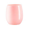12 oz. Solid Pink Elegant Stemless Plastic Wine Glasses - (32 Glasses) Image 1