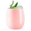 12 oz. Solid Pink Elegant Stemless Plastic Wine Glasses - (32 Glasses) Image 1
