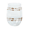 12 oz. Tribal Baby Shower Reusable Plastic Stemless Wine Glasses - 6 Ct. Image 1