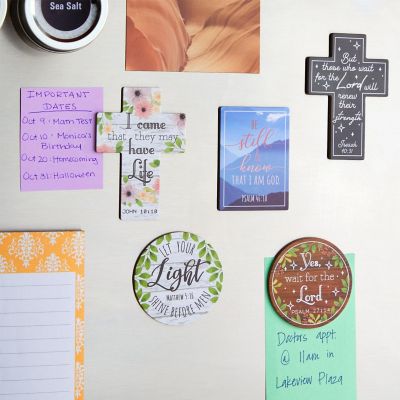 12-Pack Inspirational Refrigerator Magnets with Bible Verses, Scripture (3 Sizes) Image 1