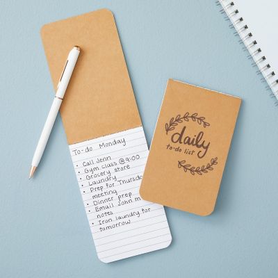 12 Pack Small Pocket Notepad, Kraft Paper Cover To Do List Notebook, Memo, Top Bound, 64 Lined Pages Each (2.7x4.5 In) Image 2