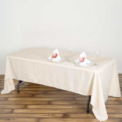 12 Pcs 60X126" Polyester Tablecloths Wedding Catering Dining Table Linens  Image 2