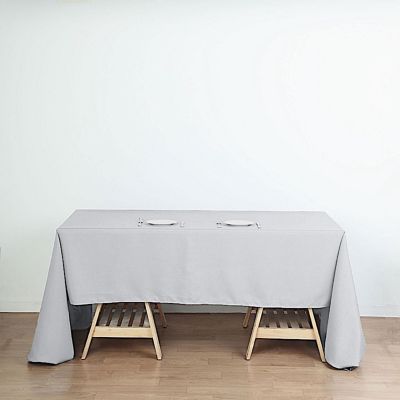 12 Pcs 60X126" Polyester Tablecloths Wedding Catering Dining Table Linens  Image 2