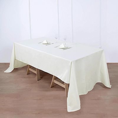 12 Pcs 60X126" Polyester Tablecloths Wedding Catering Dining Table Linens  Image 2