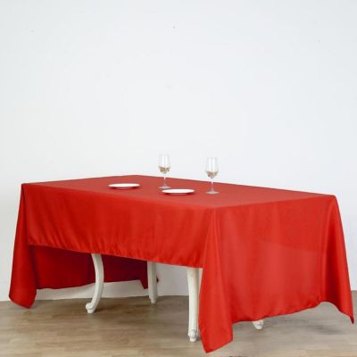 12 Pcs 60X126" Polyester Tablecloths Wedding Catering Dining Table Linens  Image 2