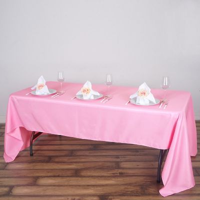 12 Pcs 60X126" Polyester Tablecloths Wedding Catering Dining Table Linens  Image 2