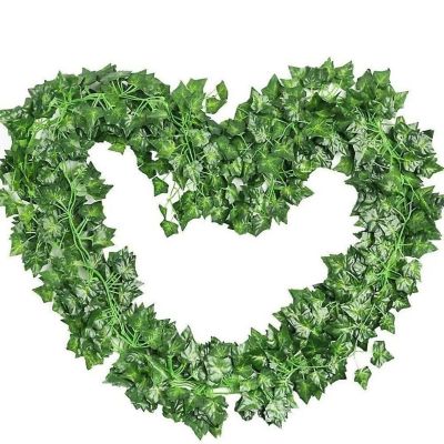 12 PCS Artificial Ivy Leaf Plants Garland Image 1