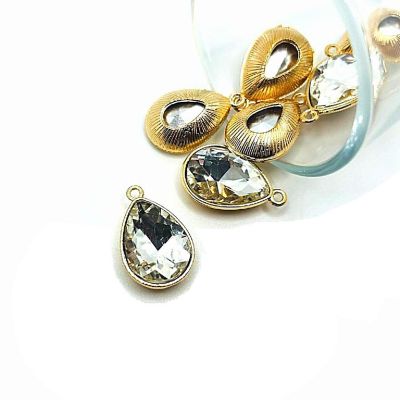 12 Pcs Diamond Rhinestone Teardrops Image 1