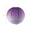 12" Purple Ombre Hanging Paper Lanterns - 3 Pc. Image 1