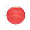 12" Red Hanging Paper Lanterns - 6 Pc. Image 1