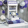 12" Silver Hanging Paper Lanterns - 6 Pc. Image 2