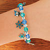 12&quot; Snowman Charm Beaded Bracelet Craft Kit - Makes 12 Image 1