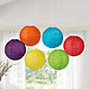 12" Solid Color Hanging Paper Lanterns - 12 Pc. Image 2