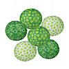 12" St. Patrick's Day Prints Hanging Paper Lanterns - 6 Pc. Image 1