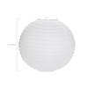 12" White Hanging Paper Lanterns - 6 Pc. Image 1