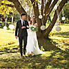 12" White Hanging Paper Lanterns - 6 Pc. Image 2
