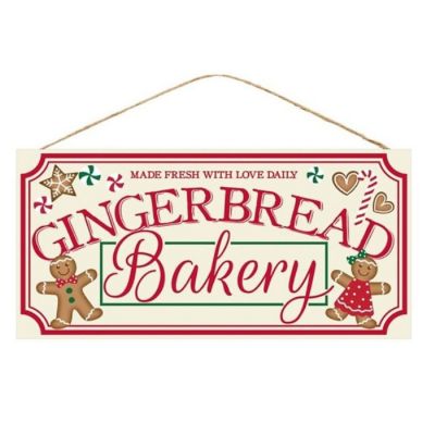 12" Wooden Sign: Gingerbread Bakery Image 1