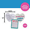 12" x 10 3/4" Social Emotional Learning Wrinkled Heart Craft Activities - 30 Pc. Image 2