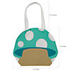 12" x 10" Medium Mushroom-Shaped Nonwoven Tote Bags - 12 Pc. Image 1