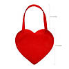12" x 11" Medium Nonwoven Red Heart-Shaped Tote Bags - 12 Pc. Image 1