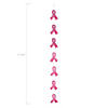 12" x 12 Ft. Breast Cancer Awareness Hanging Pink Ribbon Decor - 2 Pc. Image 1