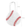 12" x 12" Medium Baseball-Shaped Nonwoven Tote Bags - 12 Pc. Image 1