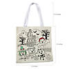12" x 12" Medium Color Your Own Halloween Polyester Tote Bags - 12 Pc. Image 1