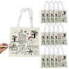 12" x 12" Medium Color Your Own Halloween Tote Bags - 12 Pc. Image 1