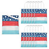 12" x 13" Large Red, White & Blue Parade Nonwoven Tote Bags - 12 Pc. Image 1