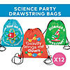 12&quot; x 14 1/2&quot; Medium Science Party Drawstring Bags - 12 Pc. Image 2