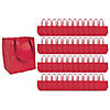 12" x 14" Bulk Large Red Nonwoven Shopper Tote Bags - 48 Pc. Image 1