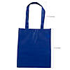 12" x 14" Large Blue Shopper Nonwoven Tote Bags - 12 Pc. Image 1