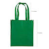 12" x 14" Large Green Shopper Nonwoven Tote Bags - 12 Pc. Image 1