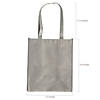 12" x 14" Large Grey Shopper Nonwoven Tote Bags - 12 Pc. Image 1