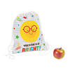 12" x 15" Medium Bright Future Smiling Sun Drawstring Bags - 12 Pc. Image 1
